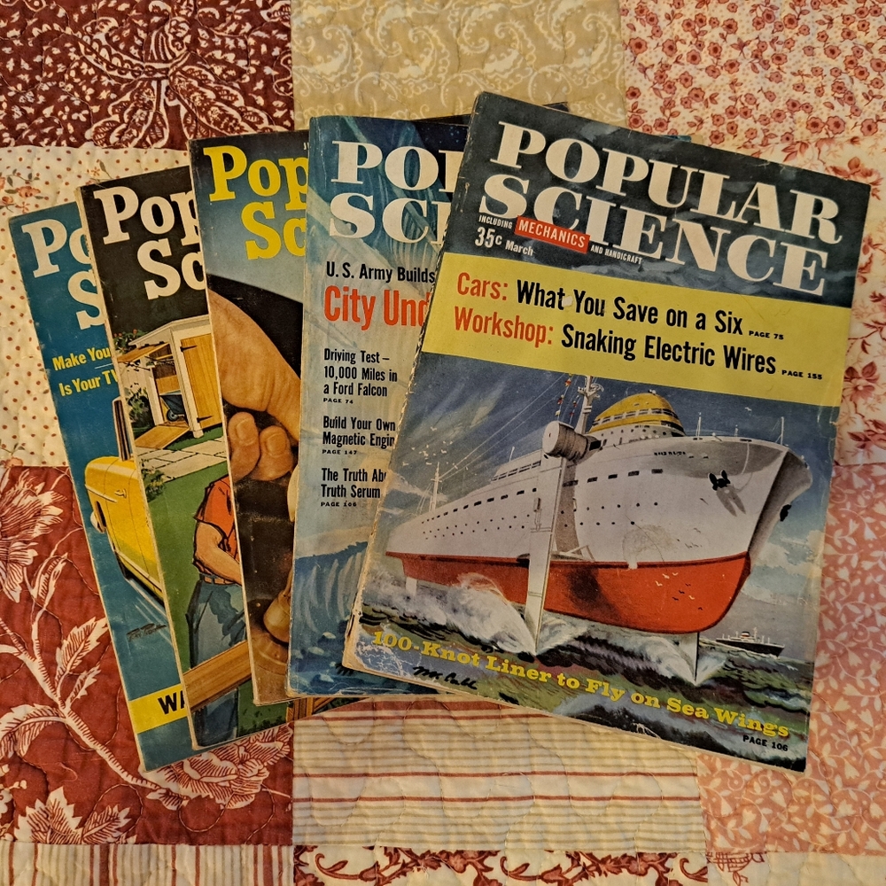 Vintage Popular Science Magazines